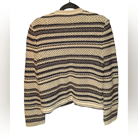 Tory Burch striped cotton cardigan